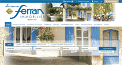 Desktop Screenshot of immobilierferran.com